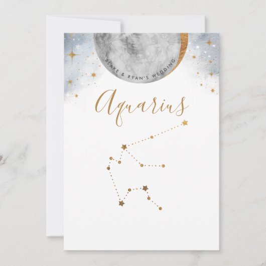 Celestiale Tischnummer, Aquarius-Konstellation (Vorderseite)