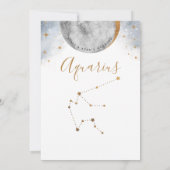 Celestiale Tischnummer, Aquarius-Konstellation (Rückseite)