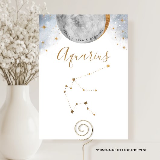 Celestiale Tischnummer, Aquarius-Konstellation