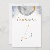 Celestiale Tischnummer, Capricornkonstellation (Rückseite)