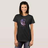 Celestiale View ~ Katze auf dem Mond T-Shirt (Vorne ganz)