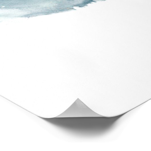 Celestie, Galaxy Blue Aquamarines Lila Begrüßungsz Poster (Ecke)