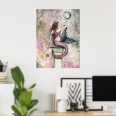 Celestie Mermaid Fantasy Art Poster Print (Heimbüro)