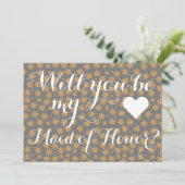 Celestie wird mein Vorschlag für die Trauzeugin se Einladung (Stehend Vorderseite)