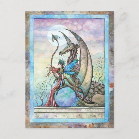 Celestis Compainions Fairy and Dragon Postcard Postkarte (Vorderseite)
