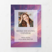 *~* Celestis Foto Logo QR Trifold Broschüre (Cover)