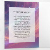 *~* Celestis Foto Logo QR Trifold Broschüre (Innen Erste Seite)