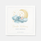 Celestis moon stars Baby Boy Duschpapier Serviette (Vorderseite)