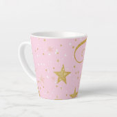 Celestis Sips - Pink & Gold Star Kaffee Cup Milchtasse (Linke Ecke)