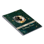 Celestis Sun and Moon Blume Sterne Grün Notizblock (Rechte Seite)