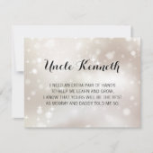 Celestis werden Sie mein Vater-Vorschlag sein Einladung (Vorderseite)