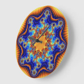 Celestische Fractalskop große Rundmauer-Uhr Wanduhr (Winkel)