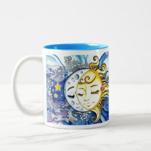 Celestische Liebe 2 Zweifarbige Tasse