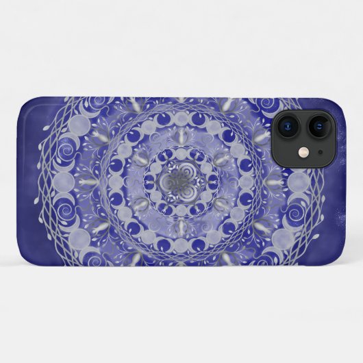 Celestische Silver Triple Moon Goddess Mandala Case-Mate iPhone Hülle (Rückseite (Horizontal))