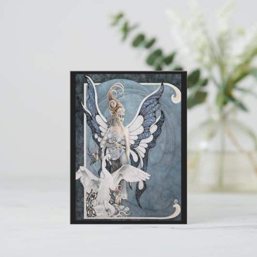Celestite Fee Postkarte (Stehend Vorderseite)