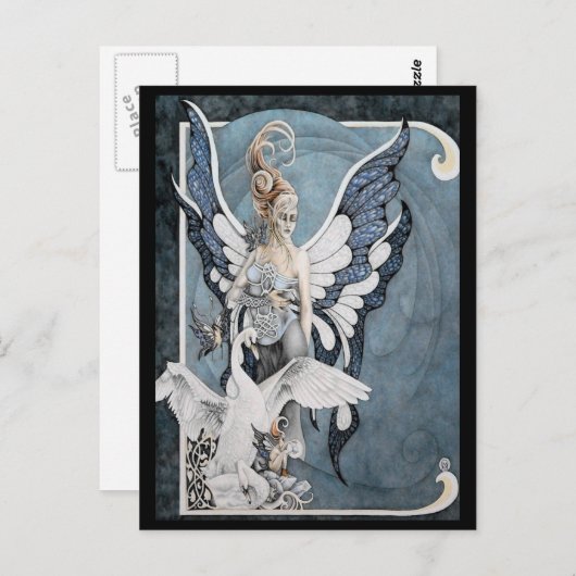 Celestite Fee Postkarte (Vorne/Hinten)