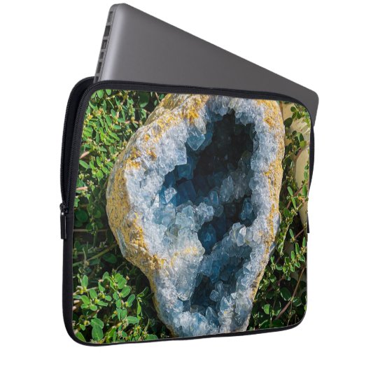 Celestite Geode Laptopschutzhülle (Vorne Rechts)