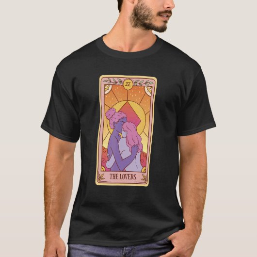 Celestitic Aesthetic Triple Moon Wicca Witchy Taro T-Shirt (Vorderseite)