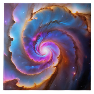 "Celestium" - Nebula und Galaxien Fliese