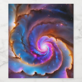 "Celestium" - Nebula und Galaxien Weinetikett (Einzelnes Label)