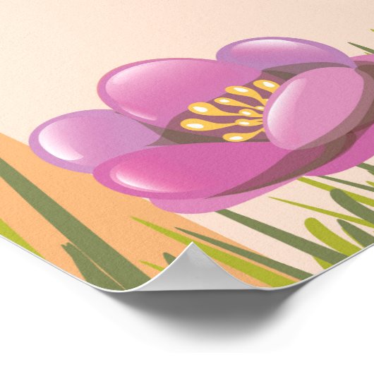 Celestún Mexico Reiseplakat Poster (Ecke)