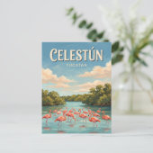 Celestún Mexiko Postkarte (Stehend Vorderseite)