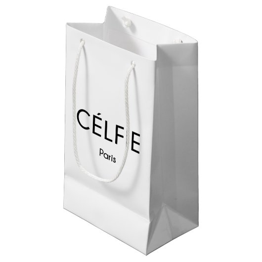 CELFIE Paris Kleine Geschenktüte (Vorderseite Schrägansicht)