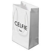 CELFIE Paris Kleine Geschenktüte (Rückseite Schrägansicht)