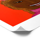 Celia Cruz Painting Poster (Ecke)