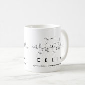 Celia-Peptidnamen-Tasse Kaffeetasse (VorderseiteRechts)