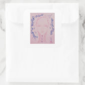 Celia Quadratischer Aufkleber (Tasche)