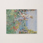 Celia Thaxter in ihrem Garten von Childe Hassam Puzzle (Horizontal)