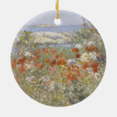 Celia Thaxter's Garden von Frederick Childe Hassam Keramik Ornament (Hinten)