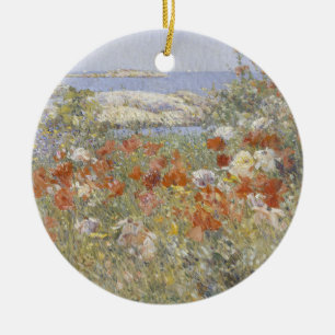 Celia Thaxter's Garten von Frederick Childe Hassam Keramik Ornament