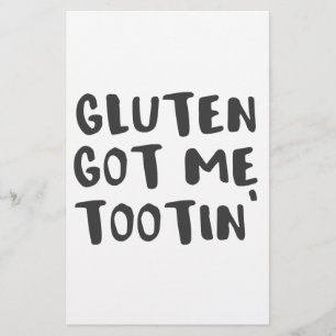 Celiac Awareness Gluten Got Me Tootin Briefpapier