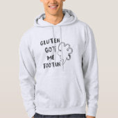 Celiac Awareness Gluten Got Me Tootin Hoodie (Vorderseite)