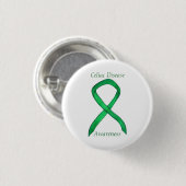 Celiac Disease Awareness Custom Ribbon Art Button (Vorne & Hinten)