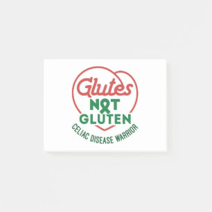 Celiac Disease Awareness Glutes Not Gluten Post-it Klebezettel