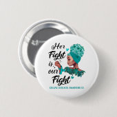 Celiac Disease Awareness Ihr Kampf ist unser Kampf Button (Vorne & Hinten)