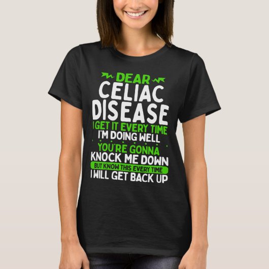 Celiac Disease Awareness Month Disease Ribbon T-Shirt (Vorderseite)