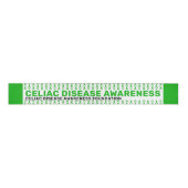 Celiac Disease Awareness Pattern Ribbon Ripsband (Vorderseite)