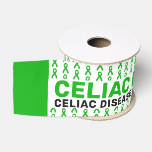 Celiac Disease Awareness Pattern Ribbon Ripsband