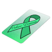 Celiac Disease Awareness Ribbon Green Magnet (Linke Seite)