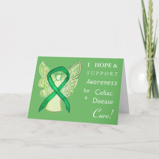 Celiac Disease Awareness Ribbon Greeting Card Karte (Vorderseite)