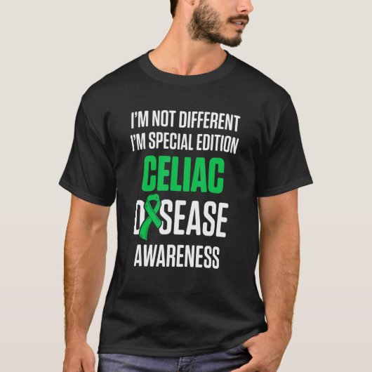Celiac Disease Awareness Survivor Krieger 6 T-Shirt (Vorderseite)
