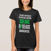 Celiac Disease Awareness Survivor Krieger 6 T-Shirt (Vorderseite)
