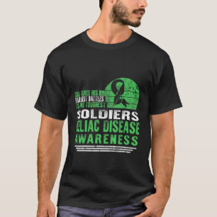 Celiac Disease Awareness Warrior Gott gibt am schw T-Shirt