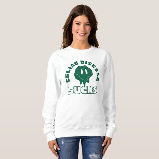 Celiac Disease Ist zum Kotzen Sweatshirt (Vorne ganz)