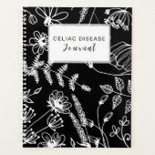 Celiac Disease Monthly Journal - Black & White Planer (Vorderseite)