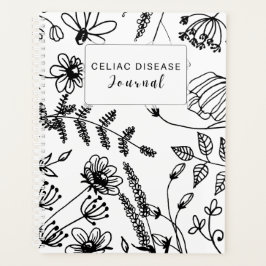 Celiac Disease Monthly Journal - Black & White Planer